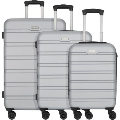 Worldpack Phoenix 4 Rollen Kofferset 3-teilig, Koffer, Silber Worldpack Phoenix 4 Rollen Kofferset 3-teilig, Koffer, Silber