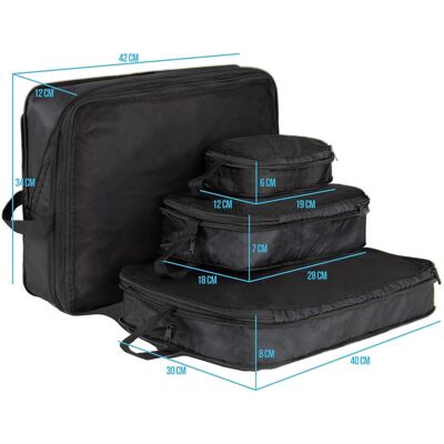 Normani Kleidertaschen 4-teilig Nuqui, Packsack, Schwarz Normani Kleidertaschen 4-teilig Nuqui, Packsack, Schwarz