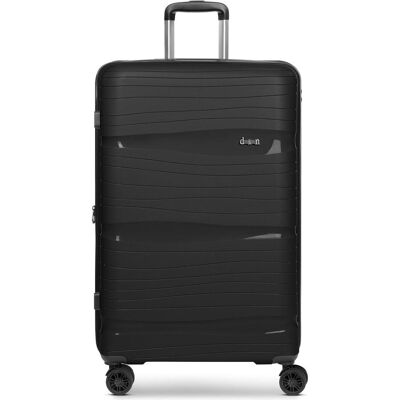 D&N Travel Line 4300-Plus 4 Rollen Trolley L 76 cm mit Dehnfalte, Koffer, Schwarz D&N Travel Line 4300-Plus 4 Rollen Trolley L 76 cm mit Dehnfalte, Koffer, Schwarz