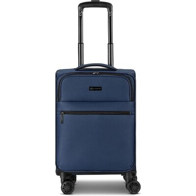 Bugatti Valencia Soft 4 Rollen Kabinentrolley S 54.5 cm mit Dehnfalte, Koffer, Blau Bugatti Valencia Soft 4 Rollen Kabinentrolley S 54.5 cm mit Dehnfalte, Koffer, Blau