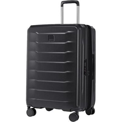 Stratic Phoenix 4 Rollen Trolley 66 cm mit Dehnfalte, Koffer, Schwarz Stratic Phoenix 4 Rollen Trolley 66 cm mit Dehnfalte, Koffer, Schwarz