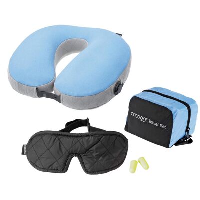 Cocoon Travel Set Ultralight 3 pieces light blue/black, Reisezubehör, Blau, Schwarz Cocoon Travel Set Ultralight 3 pieces light blue/black, Reisezubehör, Blau, Schwarz