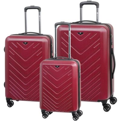 Check.In Mailand - 3er Trolleyset, Koffer, Rot Check.In Mailand - 3er Trolleyset, Koffer, Rot