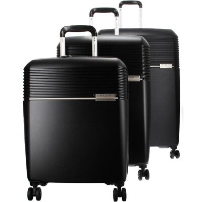 Hedgren Lineo Stripe Nest Hardside Luggage Set, Koffer, Schwarz Hedgren Lineo Stripe Nest Hardside Luggage Set, Koffer, Schwarz