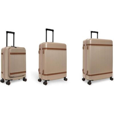 The Chesterfield Brand Zuna 4 Rollen Kofferset 3-teilig, Koffer, Beige The Chesterfield Brand Zuna 4 Rollen Kofferset 3-teilig, Koffer, Beige