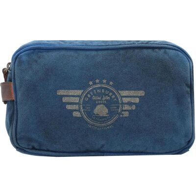 Greenburry Vintage Aviator Kulturbeutel 26 cm, Necessaire, Blau Greenburry Vintage Aviator Kulturbeutel 26 cm, Necessaire, Blau