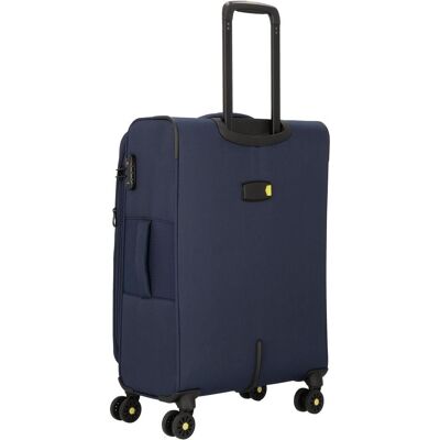 D&N Travel Line 9704 4 Rollen Trolley M 68 cm mit Dehnfalte, Koffer, Blau D&N Travel Line 9704 4 Rollen Trolley M 68 cm mit Dehnfalte, Koffer, Blau