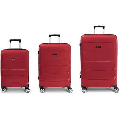 Gabol Midori 4-Rollen Kofferset 3tlg., Koffer, Rot Gabol Midori 4-Rollen Kofferset 3tlg., Koffer, Rot