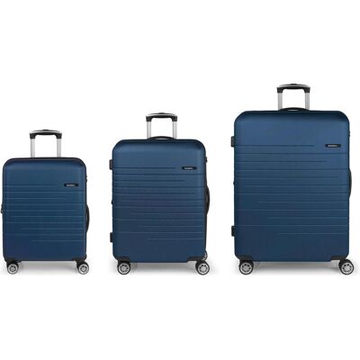 Gabol Escape 4 Rollen Kofferset 3-teilig mit Dehnfalte, Koffer, Blau Gabol Escape 4 Rollen Kofferset 3-teilig mit Dehnfalte, Koffer, Blau