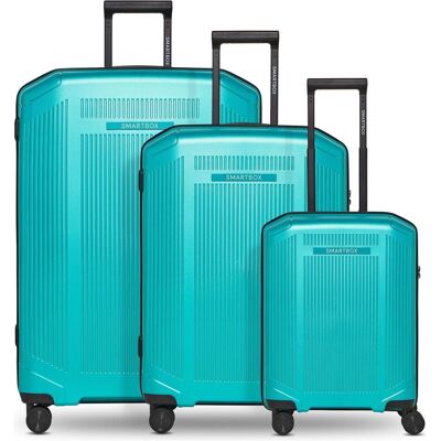 Smartbox Edition 02 4 Rollen Kofferset 3-teilig, Koffer, Türkis Smartbox Edition 02 4 Rollen Kofferset 3-teilig, Koffer, Türkis