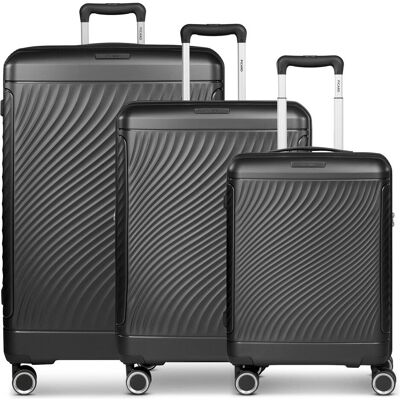 Picard Vienna 4 Rollen Kofferset 3-teilig mit Dehnfalte, Koffer, Schwarz Picard Vienna 4 Rollen Kofferset 3-teilig mit Dehnfalte, Koffer, Schwarz