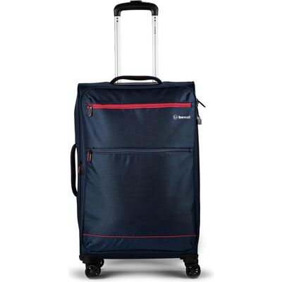 Benzi 5825 4 Rollen Trolley M 67 cm mit Dehnfalte, Koffer, Blau Benzi 5825 4 Rollen Trolley M 67 cm mit Dehnfalte, Koffer, Blau