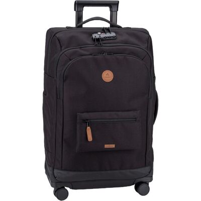 Cabaia Trolley Soft Suitcase 4 Wheels Medium, Koffer, Schwarz Cabaia Trolley Soft Suitcase 4 Wheels Medium, Koffer, Schwarz