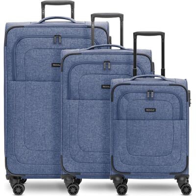 Redolz Essentials 12 THREE SET 4-Rollen Kofferset 3-tlg. mit Dehnfalte, Koffer, Blau Redolz Essentials 12 THREE SET 4-Rollen Kofferset 3-tlg. mit Dehnfalte, Koffer, Blau