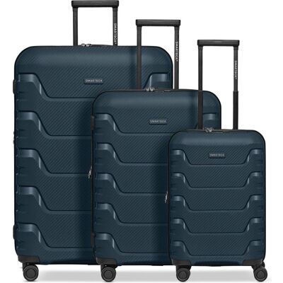 Smartbox Edition 01 4 Rollen Kofferset 3-teilig mit Dehnfalte, Koffer, Blau Smartbox Edition 01 4 Rollen Kofferset 3-teilig mit Dehnfalte, Koffer, Blau