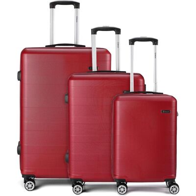 Benzi 5330 4 Rollen Kofferset 3-teilig, Koffer, Rot Benzi 5330 4 Rollen Kofferset 3-teilig, Koffer, Rot