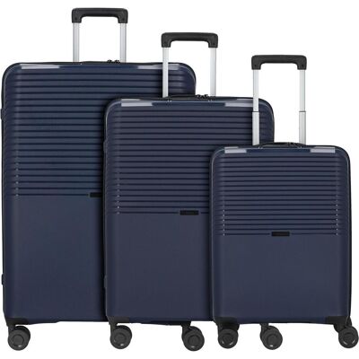 D&N Travel Line 4000 3er Koffer-Set, Koffer, Blau D&N Travel Line 4000 3er Koffer-Set, Koffer, Blau