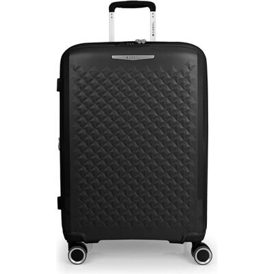 Gabol Queens 4 Rollen Trolley M 64.5 cm mit Dehnfalte, Koffer, Schwarz Gabol Queens 4 Rollen Trolley M 64.5 cm mit Dehnfalte, Koffer, Schwarz