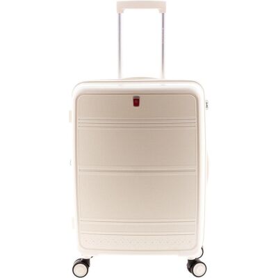 Gladiator 3500 4 Rollen Trolley 65 cm mit Dehnfalte, Koffer, Weiss Gladiator 3500 4 Rollen Trolley 65 cm mit Dehnfalte, Koffer, Weiss