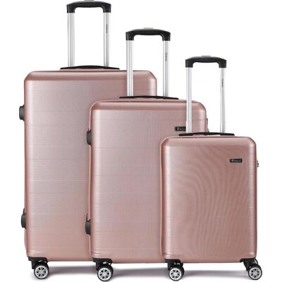 Benzi 5330 4 Rollen Kofferset 3-teilig, Koffer, Rosa Benzi 5330 4 Rollen Kofferset 3-teilig, Koffer, Rosa
