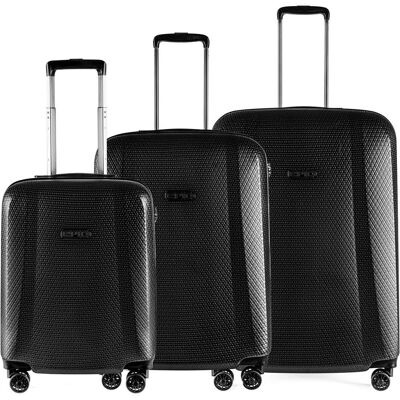 Epic GTO 5.0 4-Rollen Kofferset 3tlg., Koffer, Schwarz Epic GTO 5.0 4-Rollen Kofferset 3tlg., Koffer, Schwarz