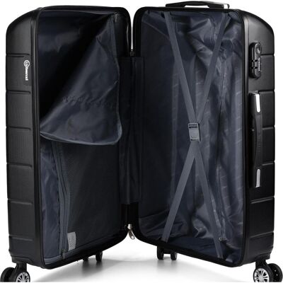 Benzi 5583 4 Rollen Trolley 65 cm, Koffer, Schwarz Benzi 5583 4 Rollen Trolley 65 cm, Koffer, Schwarz