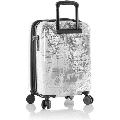 Heys Journey Fashion Spinner -matkalaukku, mustavalkoinen kartta, Koffer, Weiss, Schwarz Heys Journey Fashion Spinner -matkalaukku, mustavalkoinen kartta, Koffer, Weiss, Schwarz