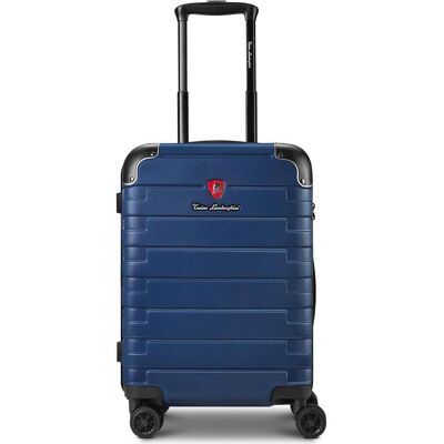 Tonino Lamborghini Milano 4 Rollen Kabinentrolley S 54 cm mit Dehnfalte, Koffer, Blau Tonino Lamborghini Milano 4 Rollen Kabinentrolley S 54 cm mit Dehnfalte, Koffer, Blau