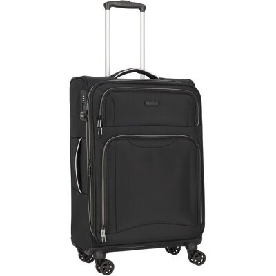 D&N Travel Line 9204 4 Rollen Trolley M 66 cm, Koffer, Schwarz D&N Travel Line 9204 4 Rollen Trolley M 66 cm, Koffer, Schwarz