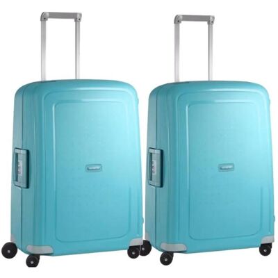 Samsonite S'cure Spinner 69cm Duo Pack Aqua Blau, Koffer, Blau Samsonite S'cure Spinner 69cm Duo Pack Aqua Blau, Koffer, Blau