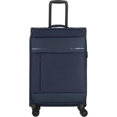 Jump Monthélys 4 Rollen Trolley 67 cm mit Dehnfalte, Koffer, Blau Jump Monthélys 4 Rollen Trolley 67 cm mit Dehnfalte, Koffer, Blau
