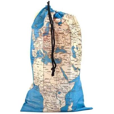 Kikkerland Travel Map, Packsack, Blau Kikkerland Travel Map, Packsack, Blau