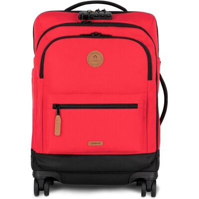 Cabaia Trolley Soft Suitcase 4 Wheels Small, Koffer, Rot, Pink Cabaia Trolley Soft Suitcase 4 Wheels Small, Koffer, Rot, Pink