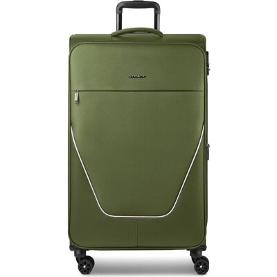 Stratic taska 4-Rollen Trolley L 76 cm mit Dehnfalte, Koffer, Grün Stratic taska 4-Rollen Trolley L 76 cm mit Dehnfalte, Koffer, Grün