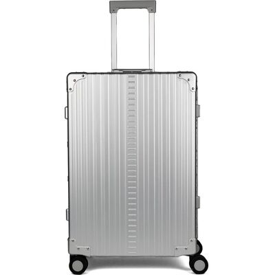 Aleon Traveler 4-Rollen Trolley 67 cm mit Kleidersack, Koffer, Silber Aleon Traveler 4-Rollen Trolley 67 cm mit Kleidersack, Koffer, Silber