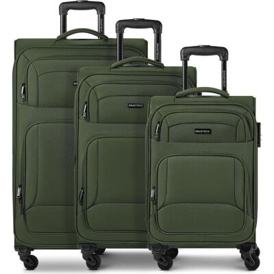 Smartbox Edition 04 4 Rollen Kofferset 3-teilig mit Dehnfalte, Koffer, Grün Smartbox Edition 04 4 Rollen Kofferset 3-teilig mit Dehnfalte, Koffer, Grün