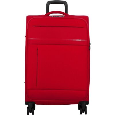 Jump Monthélys 4 Rollen Trolley 67 cm mit Dehnfalte, Koffer, Rot Jump Monthélys 4 Rollen Trolley 67 cm mit Dehnfalte, Koffer, Rot