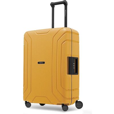 Redolz Essentials 15 4-Rollen Trolley 65 cm mit Dreipunkt-Verschluss, Koffer, Gelb Redolz Essentials 15 4-Rollen Trolley 65 cm mit Dreipunkt-Verschluss, Koffer, Gelb