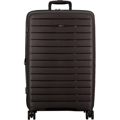 Jump Striper 4 Rollen Trolley 68 cm mit Dehnfalte, Koffer, Schwarz Jump Striper 4 Rollen Trolley 68 cm mit Dehnfalte, Koffer, Schwarz