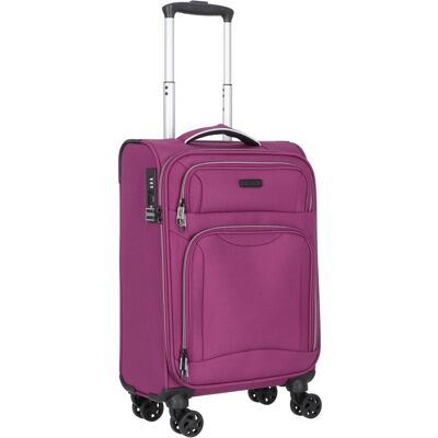 D&N Travel Line 9204 4 Rollen Kabinentrolley 55 cm, Koffer, Violett D&N Travel Line 9204 4 Rollen Kabinentrolley 55 cm, Koffer, Violett