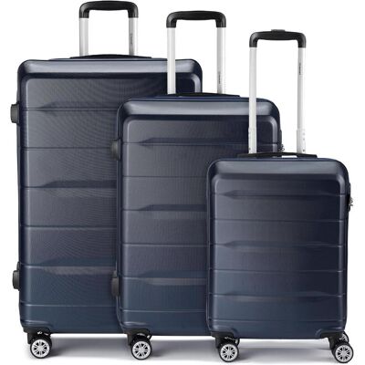 Benzi 5583 4 Rollen Kofferset 3-teilig, Koffer, Blau Benzi 5583 4 Rollen Kofferset 3-teilig, Koffer, Blau
