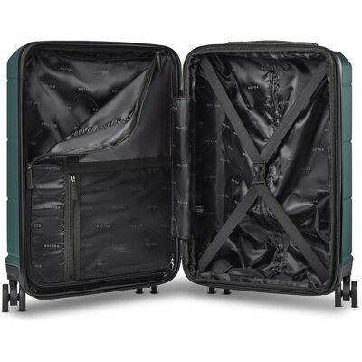 Police London 4 Rollen Kabinentrolley 55 cm Laptopfach mit Dehnfalte, Koffer, Blau Police London 4 Rollen Kabinentrolley 55 cm Laptopfach mit Dehnfalte, Koffer, Blau