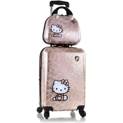 Heys Hello Kitty -lasten matkalaukkusetti, ruusukulta, Koffer, Weiss, Rosa, Gold Heys Hello Kitty -lasten matkalaukkusetti, ruusukulta, Koffer, Weiss, Rosa, Gold
