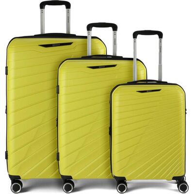 Benzi 5808 4 Rollen Kofferset 3-teilig mit Dehnfalte, Koffer, Grün Benzi 5808 4 Rollen Kofferset 3-teilig mit Dehnfalte, Koffer, Grün