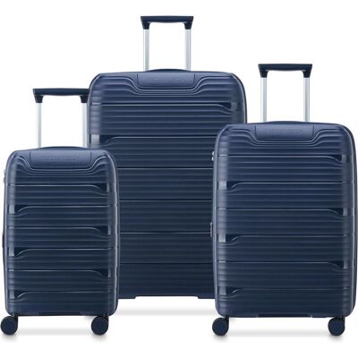 Delsey Securitech von Paris - Gepäckset Dune - 3 -Stück - Handgepäck 48L + Rampand 94L und 133L - Bl, Koffer, Blau Delsey Securitech von Paris - Gepäckset Dune - 3 -Stück - Handgepäck 48L + Rampand 94L und 133L - Bl, Koffer, Blau