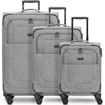Redolz Essentials 12 THREE SET 4-Rollen Kofferset 3-tlg. mit Dehnfalte, Koffer, Grau Redolz Essentials 12 THREE SET 4-Rollen Kofferset 3-tlg. mit Dehnfalte, Koffer, Grau