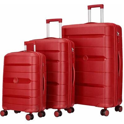 Avizar 3-teiliges Hartschalen-Kofferset, Koffer, Rot Avizar 3-teiliges Hartschalen-Kofferset, Koffer, Rot