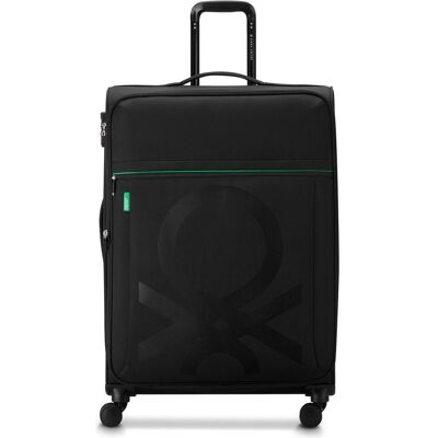Delsey Paris x United Colors of Benetton Color Block 4 Rollen Trolley L 77 cm mit Dehnfalte, Koffer, Schwarz Delsey Paris x United Colors of Benetton Color Block 4 Rollen Trolley L 77 cm mit Dehnfalte, Koffer, Schwarz