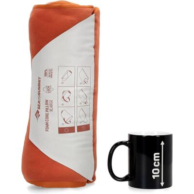 Sea To Summit Foam Core Pillow - XL Brown, Reisekissen, Orange, Braun Sea To Summit Foam Core Pillow - XL Brown, Reisekissen, Orange, Braun