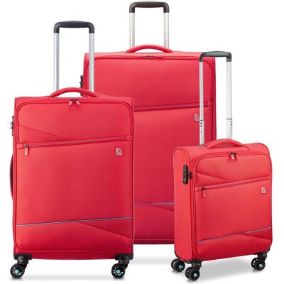 Modo by Roncato Eclipse 2.0 4 Rollen Kofferset 3-teilig, Koffer, Rot Modo by Roncato Eclipse 2.0 4 Rollen Kofferset 3-teilig, Koffer, Rot